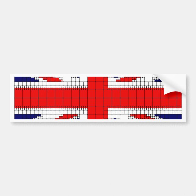 Unionens jack flagga uk patriotic bildekal (Framsidan)