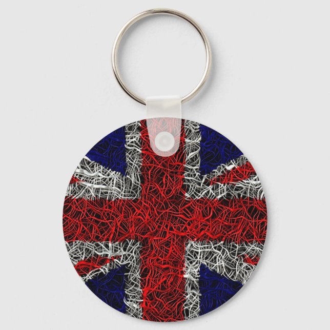 Unionens jack flagga uk patriotic nyckelring (Framsida)