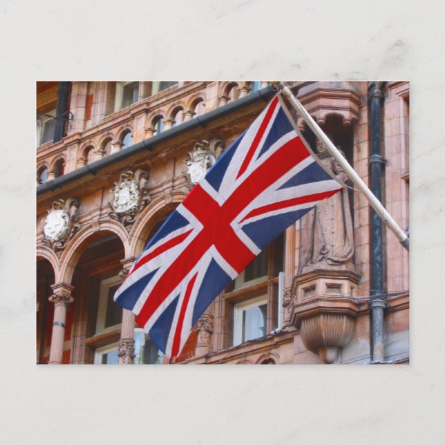 unionens jack flagga vykort (Framsida)