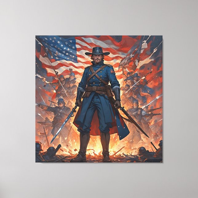 Unionens sista plats canvastryck (Framsida)