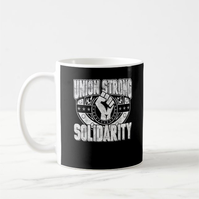 Unionens starka solidaritet kaffemugg (Vänster)
