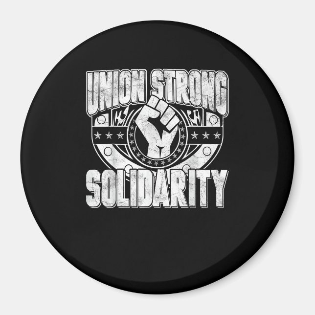 Unionens starka solidaritet magnet (Framsidan)