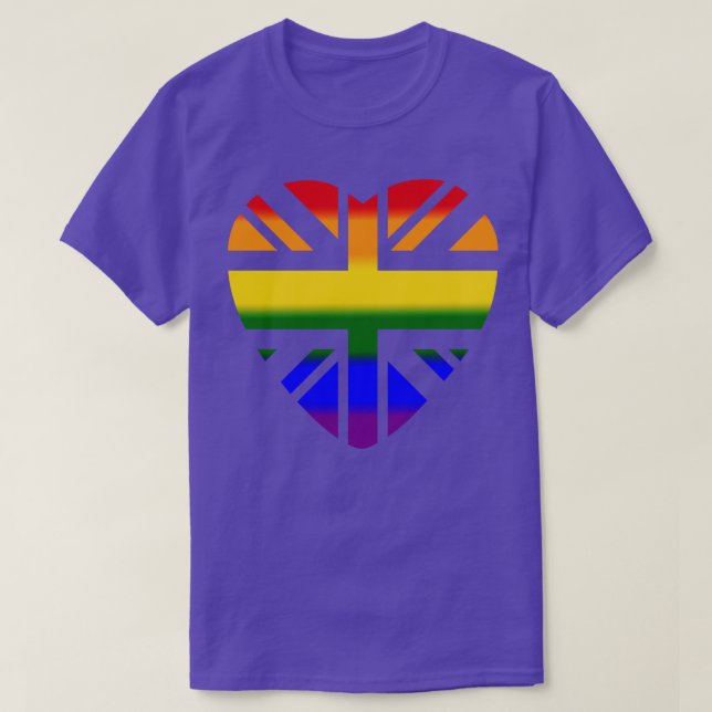 Unionens tredje hjärteregnbåge t shirt (Design framsida)