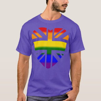 Unionens tredje hjärteregnbåge t shirt