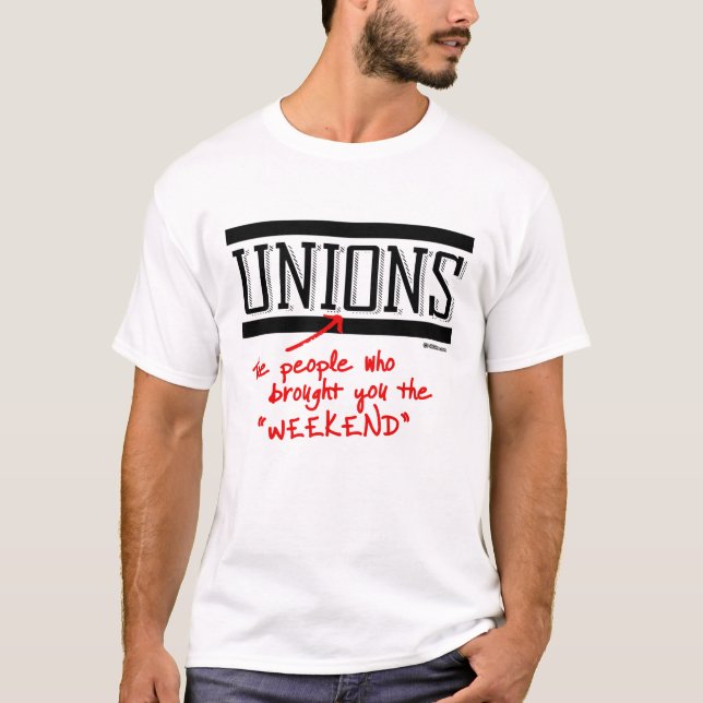 Unioner - folket som kom med dig helgen - tee shirt (Framsida)