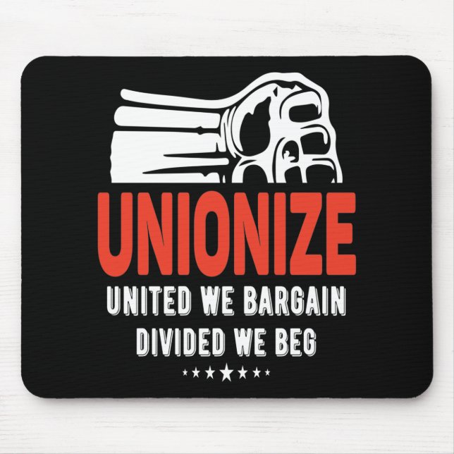 Unionize - United We Bargain, divided we Beg Musmatta (Framsidan)