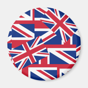 Unionjackar Galore Magnet