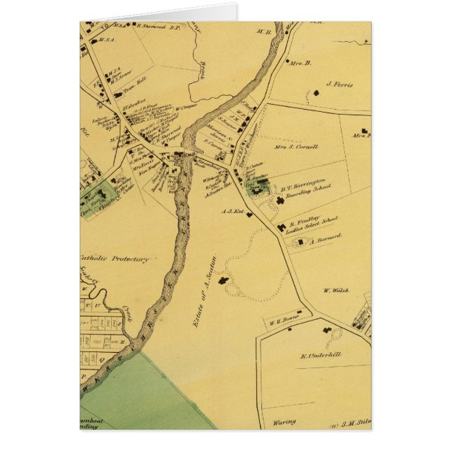 Unionport, Westchester, Schuylerville Hälsningskort (Framsidan)