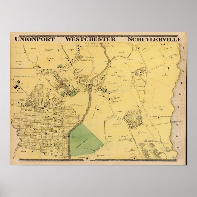 Unionport, Westchester, Schuylerville Poster (Framsidan)
