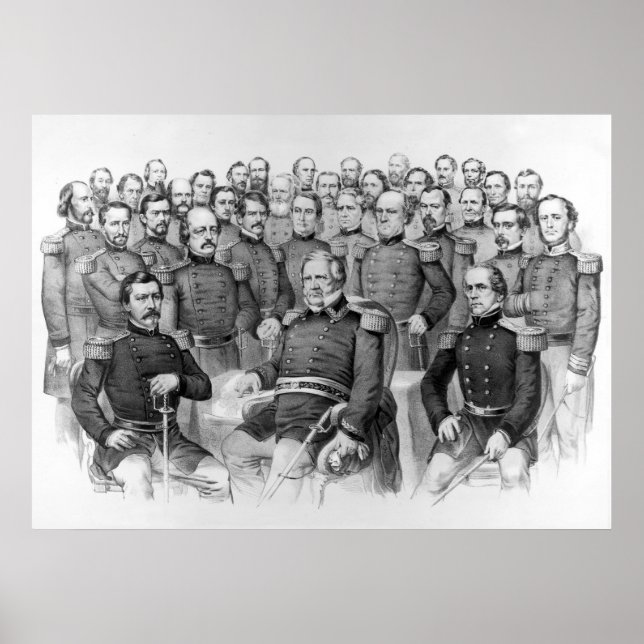 Unionsgeneralen för civila Krig poster/skriver ut Poster (Framsidan)