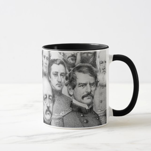 Unionsgeneraler i Krig mugg (Höger)