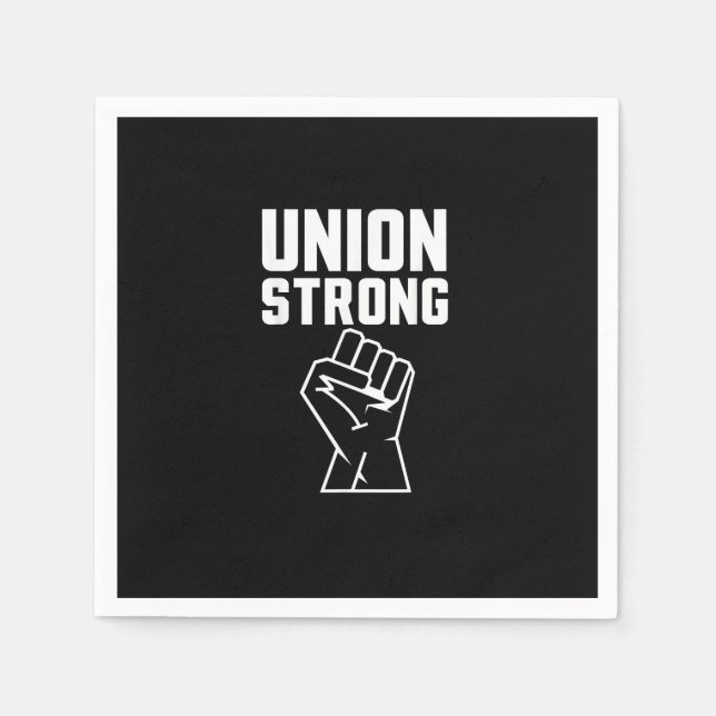 Unionsstolt Union Stark Solidarity Support vår UN Pappersservett (Framsidan)