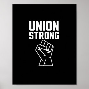 Unionsstolt Union Stark Solidarity Support vår UN Poster
