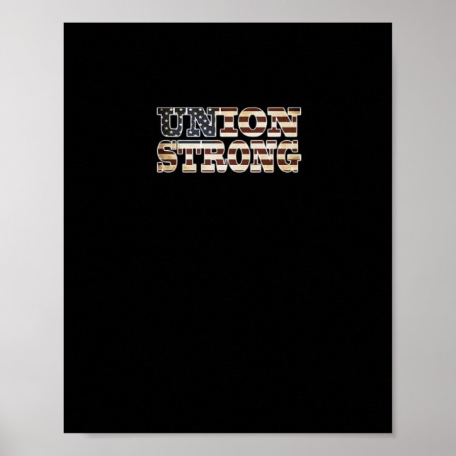 Unionsstyrka och solidaritet klassisk poster (Framsidan)