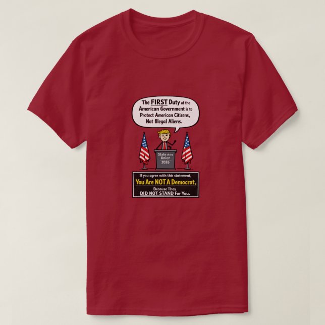Unionstillståndet 2026 t shirt (Design framsida)