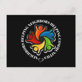 Unionsvykort för enhetsteam meddelande vykort