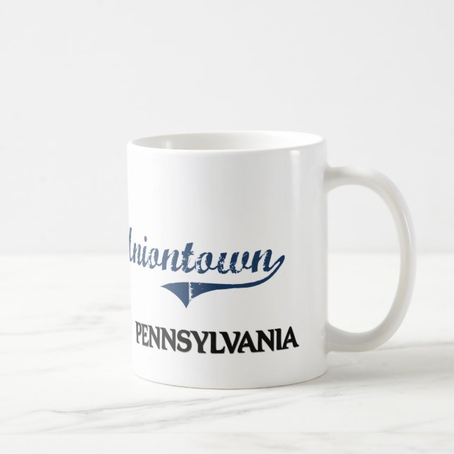 Uniontown Pennsylvania stadsklassiker Kaffemugg (Höger)