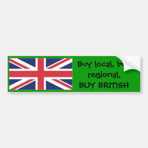 unionuk1 köplokal, regionalt köp, KÖPBRITT Bildekal