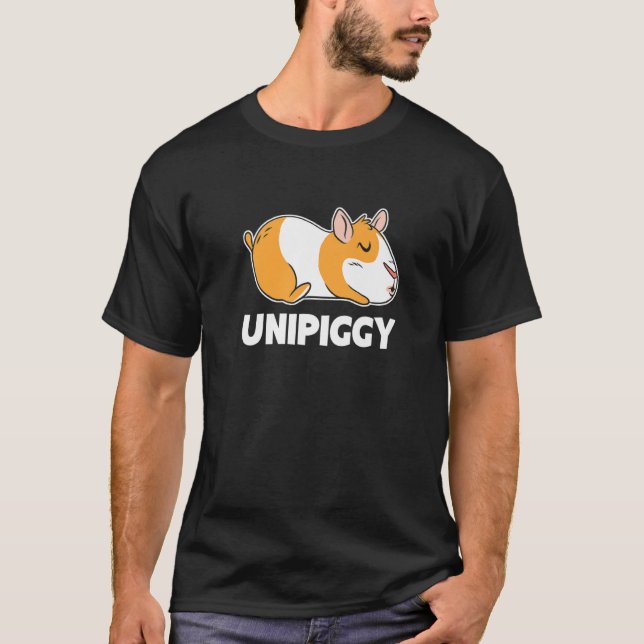 Unipiggy Graphic Guinea Owner Pet Cavy Animal Gris T Shirt (Framsida)