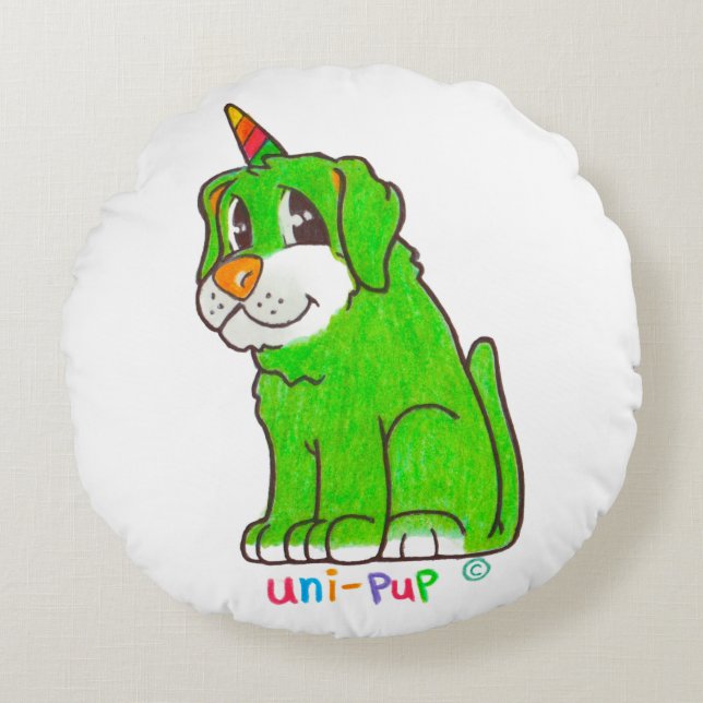 UniPup Pillow Rund Kudde (Framsidan)