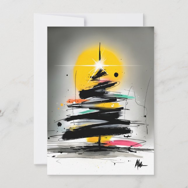 Unique and Funky Christmas Cards Julkort (Framsida)