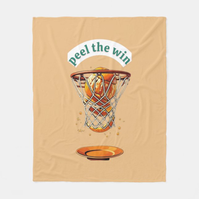 Unique basketball lover gifts peel the win fleecefilt (Framsidan)