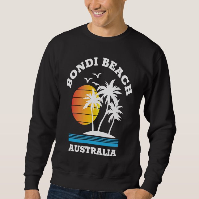 Unique Bondi Beach Australia  Souvenir Lång Ärmad Tröja (Framsida)