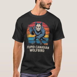 Unique Canadian Humor Art with Vintage Look T Shirt