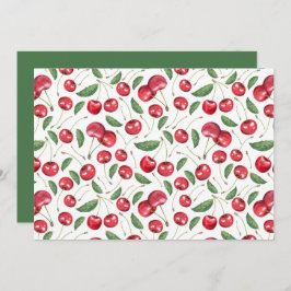 Unique Cherries Note Card Anteckningskort