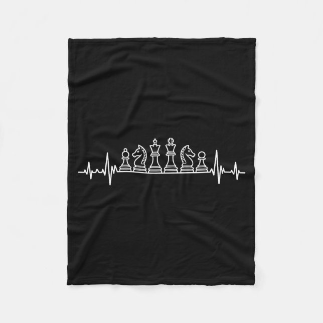 Unique Chess Themed For Men Women Chess Player Che Fleecefilt (Framsidan)