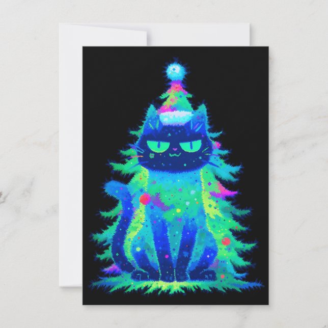 Unique Christmas Cards with Cats Julkort (Framsida)