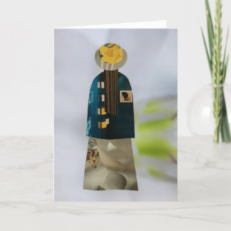 Unique Collage Earth Mama Ava Blank Card Kort