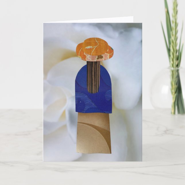 Unique Collage Earth Mama Belle Blank Card Kort (Framsida)