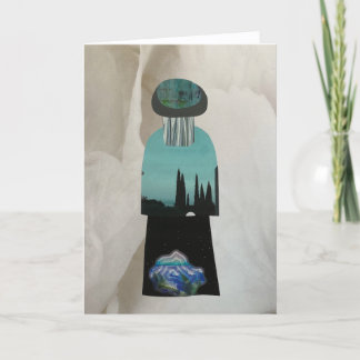 Unique Collage Earth Mama Jenn Blank Card Kort