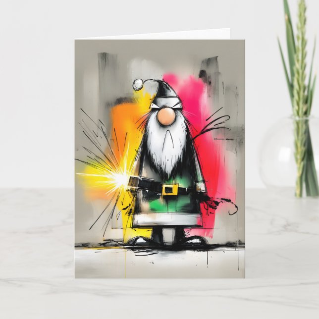 Unique Colorful Christmas Cards Helgkort (Framsida)