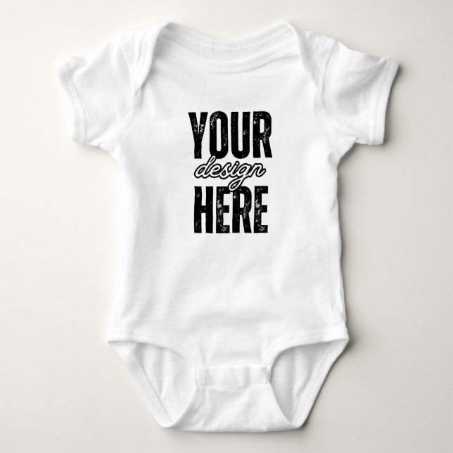 Unique Custom Baby Bodysuit Gift - Design Your Own T Shirt (Framsida)