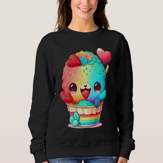 Unique Cute RainbowCore Valentines Day T Shirt (Framsida)