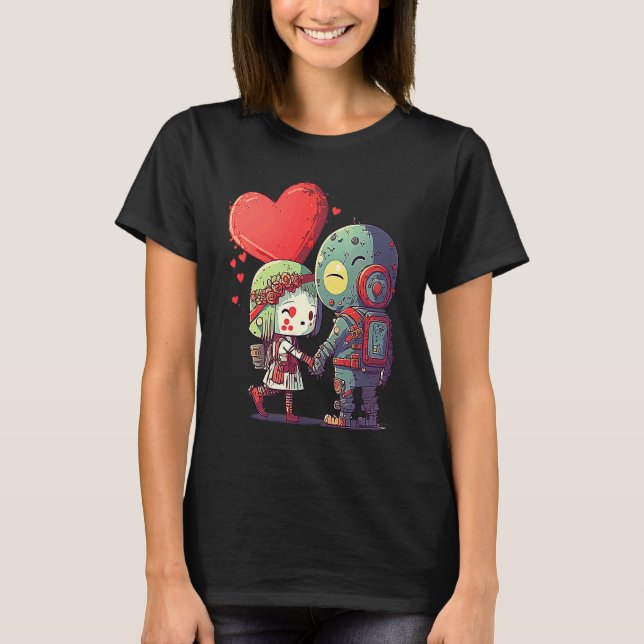 Unique Cute Zombie Valentines Day  1 T Shirt (Framsida)