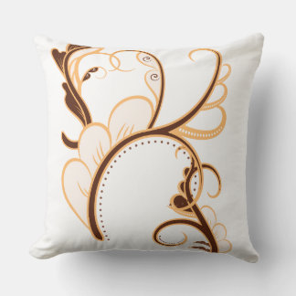 Unique design of curved branch motif pillow kudde