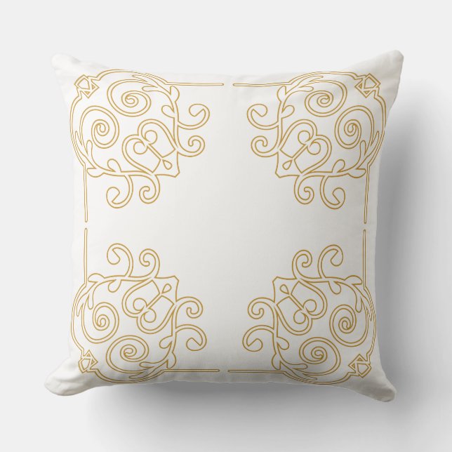 Unique design of luxury ethnic motif pillow kudde (Framsida)