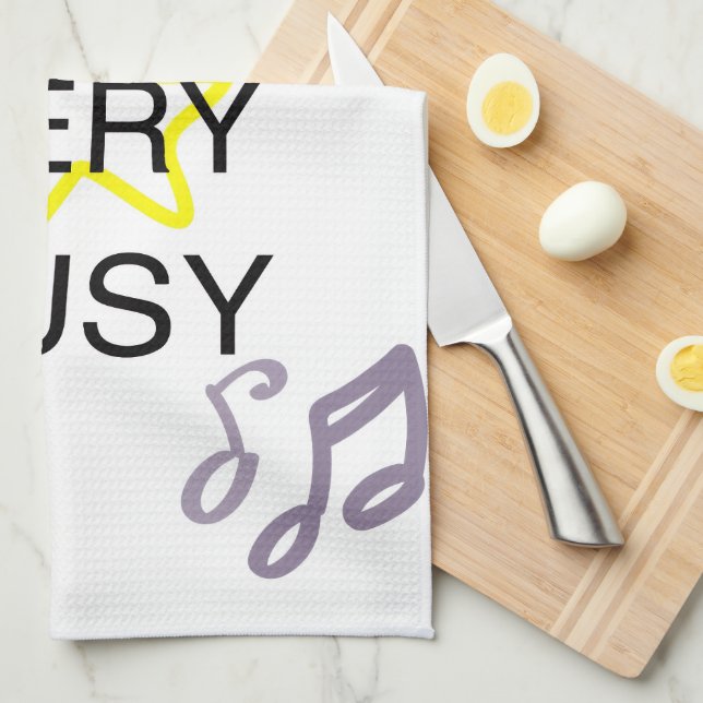 Unique Designs Iam Very Busy  Kökshandduk (Vikt i Fjärdedel)