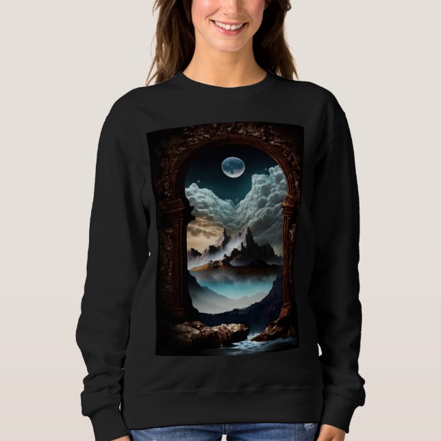 Unique Enchanting Fantasy Dreamscape Ethereal Orig T Shirt (Framsida)