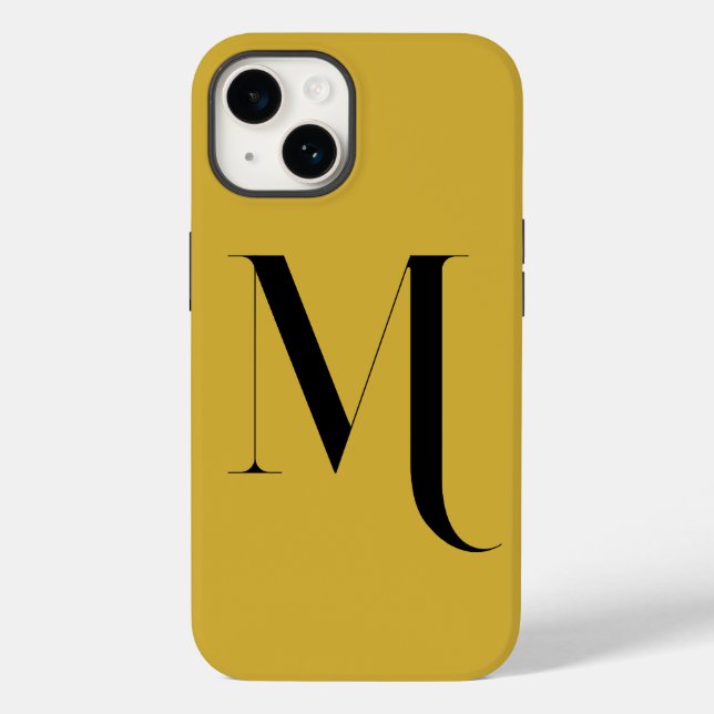 Unique Extra Large Monogram Print M Gold (Baksida)
