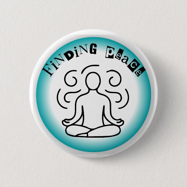 Unique Finding Peace Art Designs - Happy Shopping Knapp (Framsida)