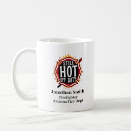 Unique Firefighter Badge in Red Maltese Cross Kaffemugg