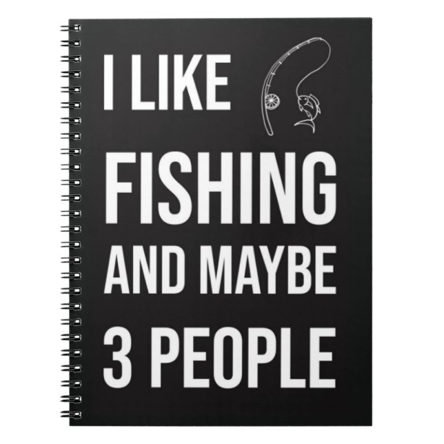 Unique Fishing Gifts Fisher Fish Lover Fisherman Anteckningsbok (Framsidan)