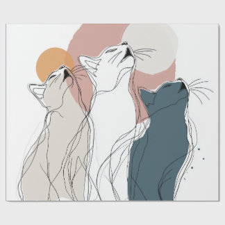 Unique Forest Animal All-Occasion Gift Wrap Presentpapper