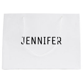 Unique Formal Look Large Gift Bag with Name