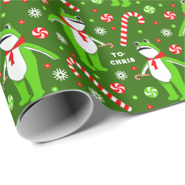 Unique Frog Christmas Holiday Gift Presentpapper