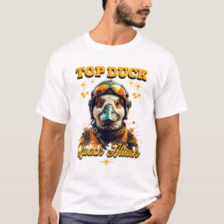 Unique Funny Duck Pilot Top Duck Quack Attack Art T Shirt
